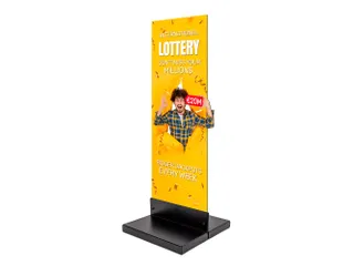 Reclamepaneel Panel Base Staal 40x40 cm Zwart - 1