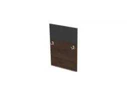 baliepaneel bureau aanbouw rechts 800mm NV bruin hickory antraciet