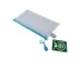 Trousse Foldersys EVA 120x220mm transparent zip bleu pastel