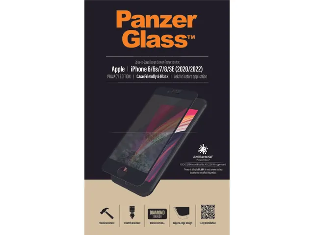 PanzerGlass Privacy Screen Protector iPhone SE (2020/2022) | 8 | 7