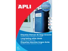 Waterbestendig Etiket Wit A4 210x297mm 100 Stuks
