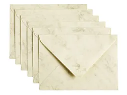 Envelop Papicolor C6 114x162mm Marble Ivoor Gegomd