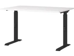 In hoogte verstelbaar bureau,HxBxD 680-910x1200x800mm,blad wit
