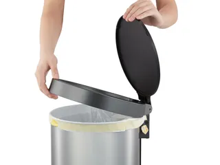 Aria pedaalemmer rond 35 Liter mat RVS - 6
