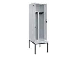 PBM-locker met bank,HxBxD 2120x600x815mm,2vak,vak B 300mm