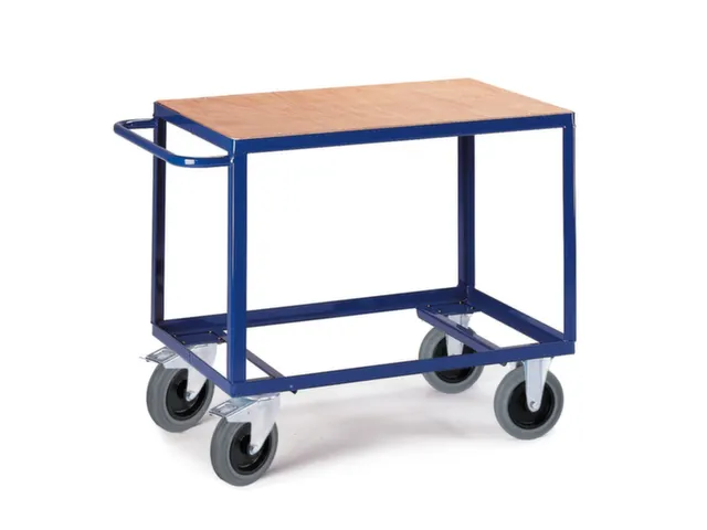 tafelwagen,draagverm. 500kg,1etage(s),laadvl. LxB 850x500mm,houtetage