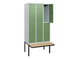 Dubbeldekse dekenkist,HxBxD 1950x900x815mm,3x2vak.,vak B 300mm - 2