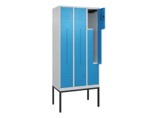 Z-garderobekast,HxBxD 2120x900x500mm,vak B 150/300mm,cil.-slot - 2