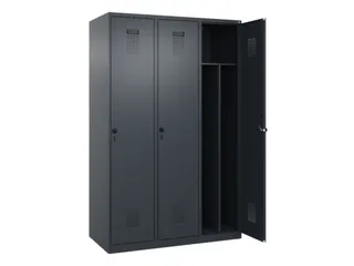 locker voor scheiding van kleding,HxBxD 1850x1200x500mm,3vak - 1