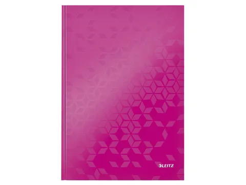 Notitieboek Leitz WOW A4 lijn roze