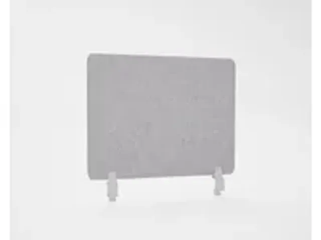 OUTLET Akoestisch PET-vilt scheidingsscherm bureau lichtgrijs 60x75cm