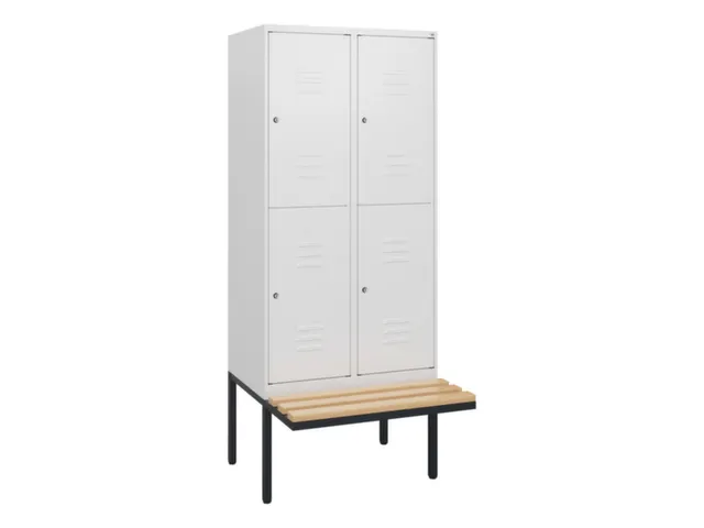 Dubbeldekse dekenkist,HxBxD 1950x800x815mm,2x2vak.,vak B 400mm