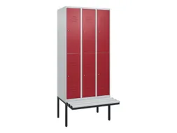 Dubbeldekse dekenkist,HxBxD 2120x900x815mm,3x2vak.,vak B 300mm