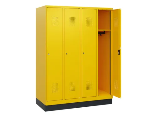 schoollocker,HxBxD 1630x1200x500mm,4vak,vak B 300mm,cil.-slot,sokkel