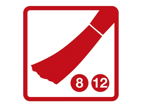 Penselenset Eberhard Faber varkens- en ponyhaar maat 8 en 12