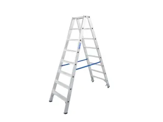Lichte Universele Trapladder Tweezijdig L 1 87m H 1 51m 2x8treden - 1