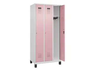locker,HxBxD 1950x900x500mm,3vak,vak B 300mm,cil.-slot,voeten - 2