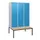 locker met bank,HxBxD 1950x1200x815mm,3vak,vak B 400mm,cil.-slot