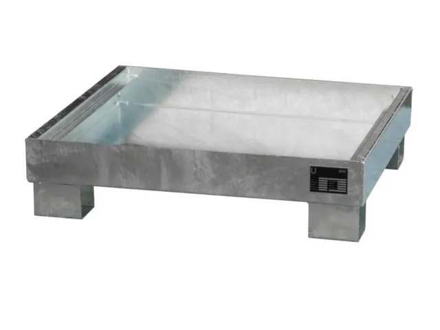 Opvangbak Staalplaat 220x900x800mm Opvangvol. 68l Open Verzinkt