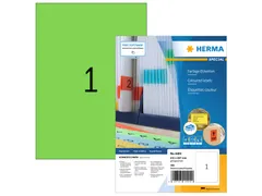 HERMA 4404 Gekleurde etiketten A4 210x297mm Groen 100 stuks