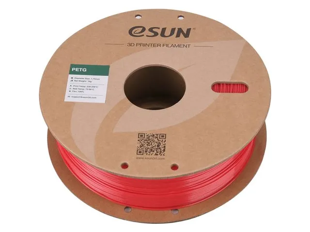 eSUN 3D printer Filament PETG 1,75mm Solide Rood 1kg
