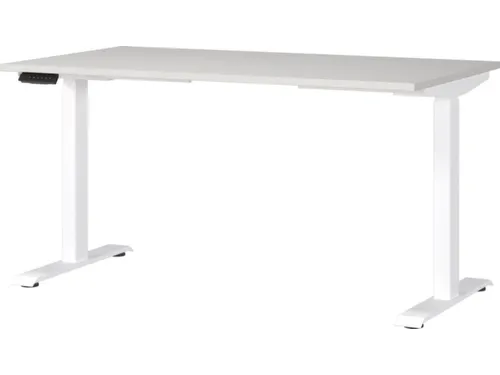 Elektrisch ihv bureau,HxBxD 720-1200x1400x800mm,blad lichtgrijs