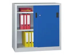 Schuifdeurkast Hxbxd 1000x1000x500mm 2 Oh Ral7035 Front Ral5010