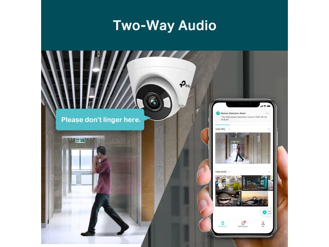 TP-Link VIGI C450, Caméra de sécurité IP, Intérieure, Avec fil, 12