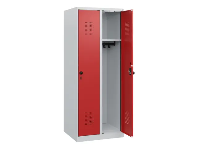 schoollocker,HxBxD 1530x600x500mm,2vak,vak B 300mm,draaigrendel