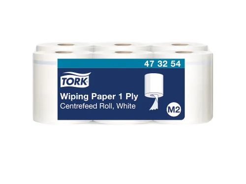 Poetspapier Tork M2 Advanced 1-laags 270m wit 473254