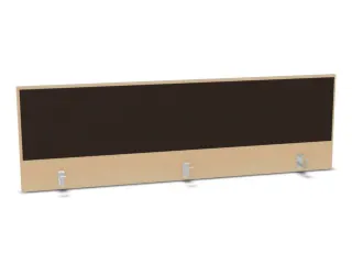 opzetpaneel,v. bureau,aanbouw achter,B 1800mm,NE-esdoorn,BN2036-bruin - 1