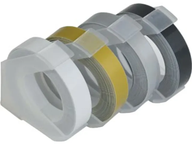 Tape Voor Lettertang 9 Mm Traditioneel 4 Kleuren