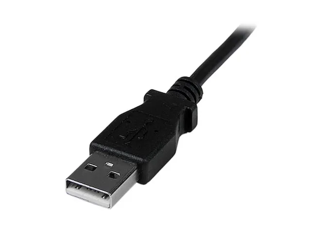 2m mini USB-kabel A-naar-mini-B met neerwaartse hoek