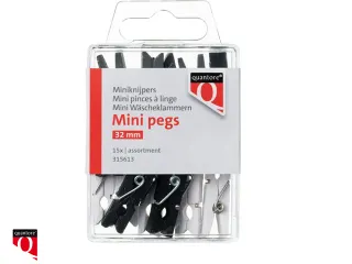 Miniknijper Quantore blister 34mm assorti - 2