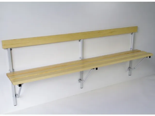 klapbank,HxLxD 780x2000x380mm,houten lijst,frame staal RAL7035