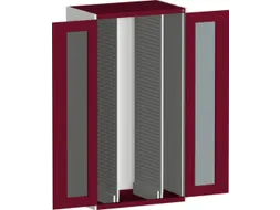 verticale kast,HxBxD 2000x1050x650mm,vensterdeur,2uittrekwanden
