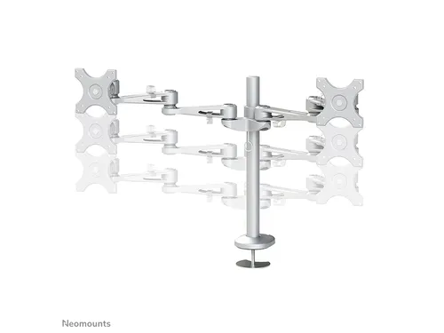 Monitorarm FPMA-D935DG 2 Schermen tot 27 inch Doorvoer Zilver