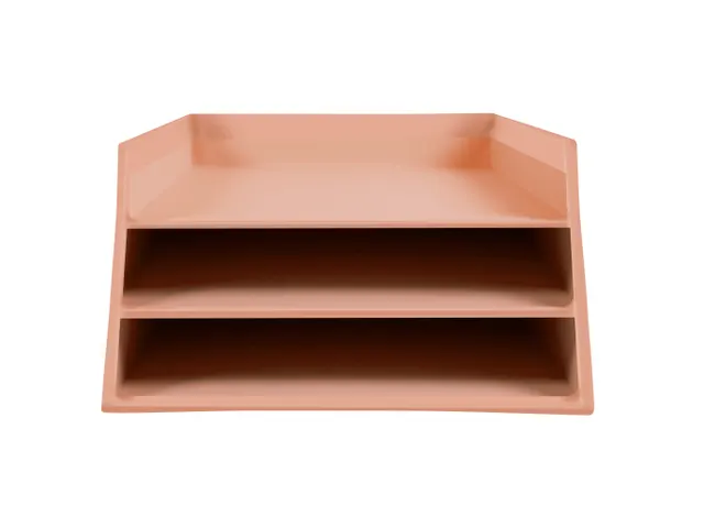 Kartonnen postmand met 3 niveaus