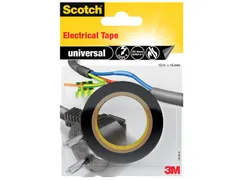 Plaktape Scotch Isolatie 15mmx10m Zwart