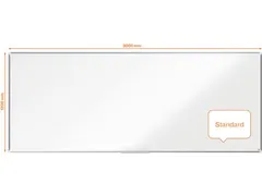 Nobo Whiteboard 120x300cm Staal Premium Plus Magnetisch