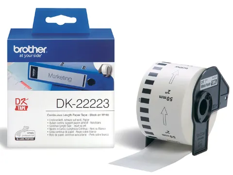 Etiket Brother DK-22223 50mm thermisch 30-meter wit papier