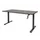 Dextro Slinger Bureau Zit-sta T-poot 140x80 Logan Eiken 25mm Zwart