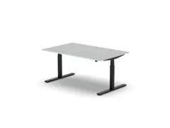 Elektrisch ihv bureau,HxBxD 650-1310x1600x1000mm,blad wit