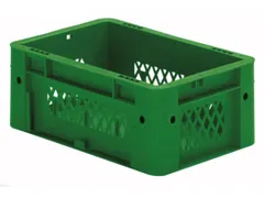 Euronorm Stapelkrat Groen 120x300x200mm 4.1l Bodem Gesl