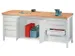 établi,HxlxP 900x2000x700mm,piètement/corps RAL7035,face avant RAL70