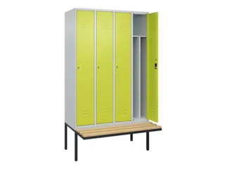 locker voor scheiding van kleding,HxBxD 2120x1200x815mm,4vak - 2