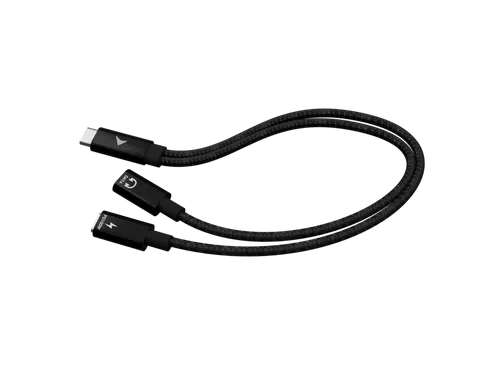 USB-C Cable Splitter Audio/Data + Power Delivery 100W