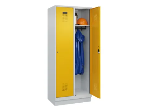 locker,HxBxD 1950x800x500mm,2vak,vak B 400mm,cil.-slot,sokkel