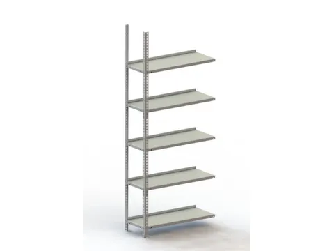 magazijnstelling,aanbouwveld,HxBxD 1850x752x304mm,vaklast 80kg