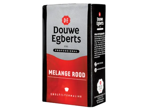 Koffie Douwe Egberts snelfiltermaling Melange Rood 250gr
